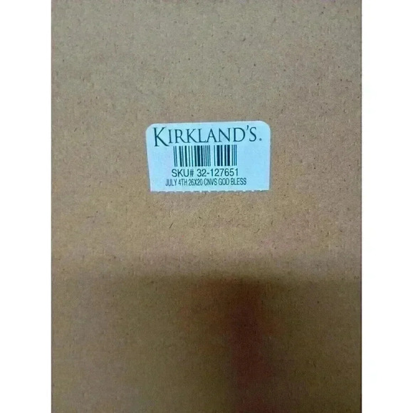 Kirkland's Light Up Poster Sign God Bless The USA Red White Blue Wall Hanging - Picture 5 of 8